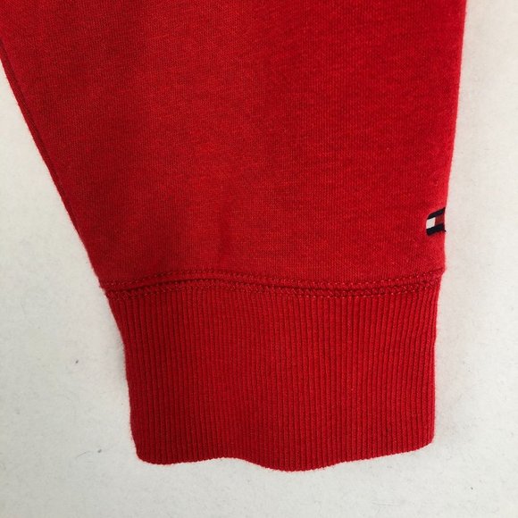 Tommy Hilfiger NWT Men's Size XX-Large Red Fleece Lined Crewneck Sweatshirt - Picture 4 of 10